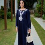 Blue Chikankari Rayon Straight Kurta Set