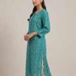 Green Bandhani Kurti
