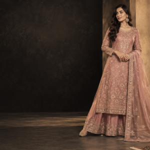 Blush Noor Chiffon Suit